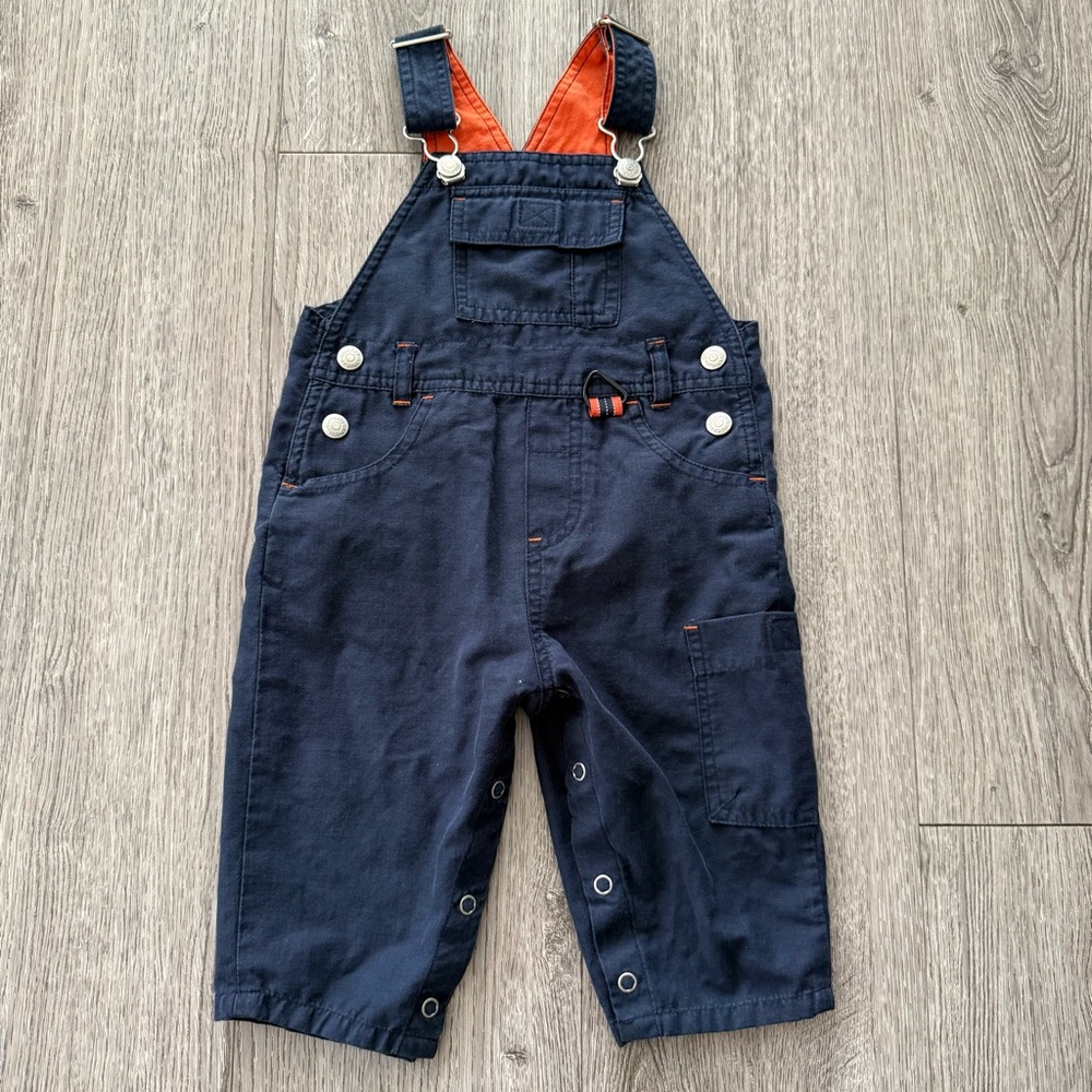 Vintage Y2K Gap Baby Navy Blue Overalls size 6-12 month